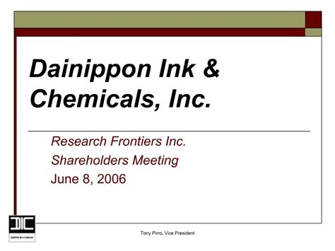 dainippon ink & chemicals